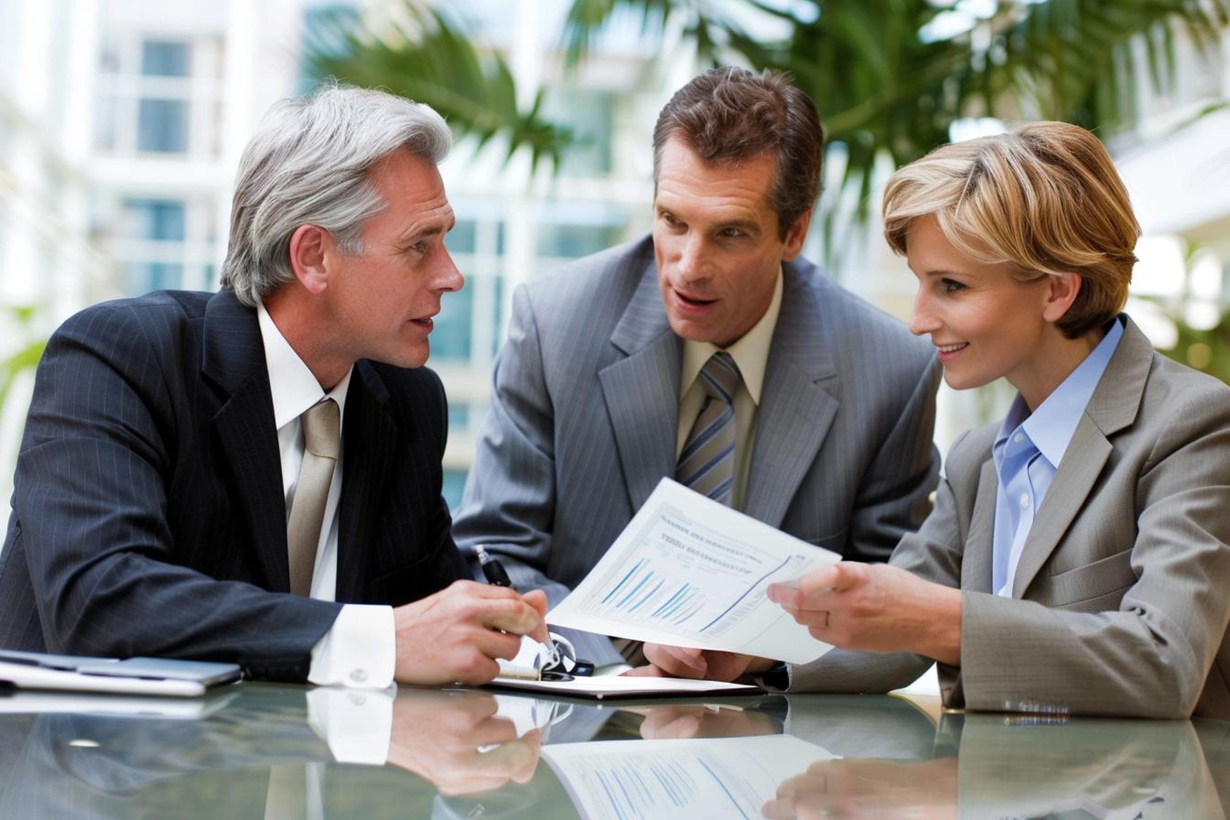 Business meeting discussing management liability for Gold Coast directors.